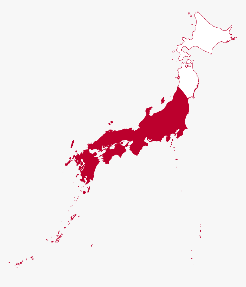 Japan Map Png - North Japan And South Japan, Transparent Png, Free Download
