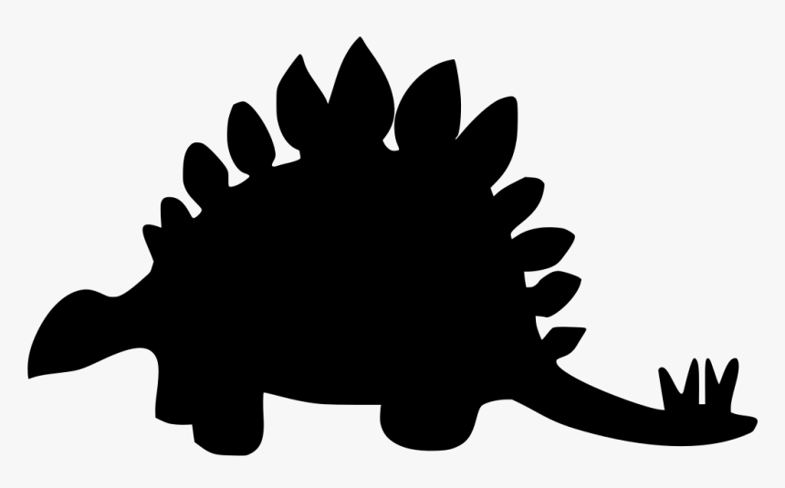 Stegosaurus Vector Transparent - Stegosaurus Clipart Black And White, HD Png Download, Free Download