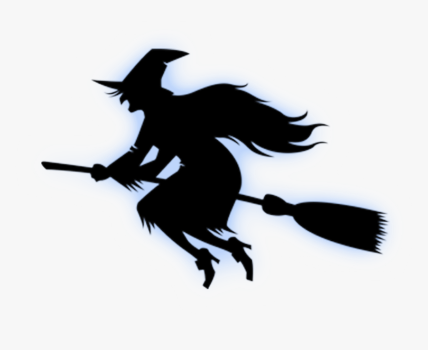 #freetoedit #witch #witches #halloween #broom #sihouette - Hình Phù Thủy Cưỡi Chổi, HD Png Download, Free Download