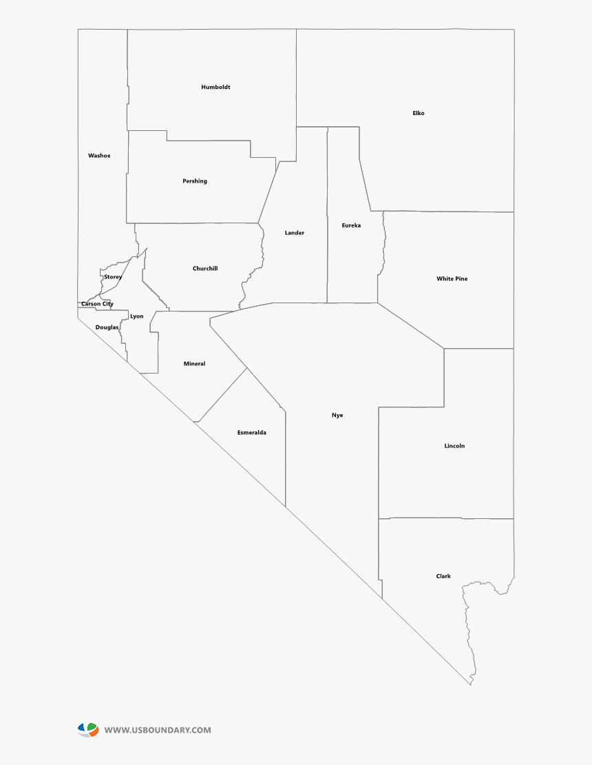 Printable Nevada County Map, HD Png Download kindpng