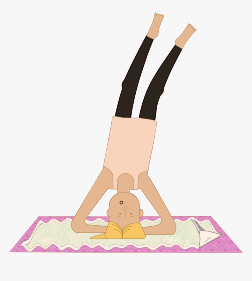 Upside Down Yogini - Yoga Mat, HD Png Download, Free Download