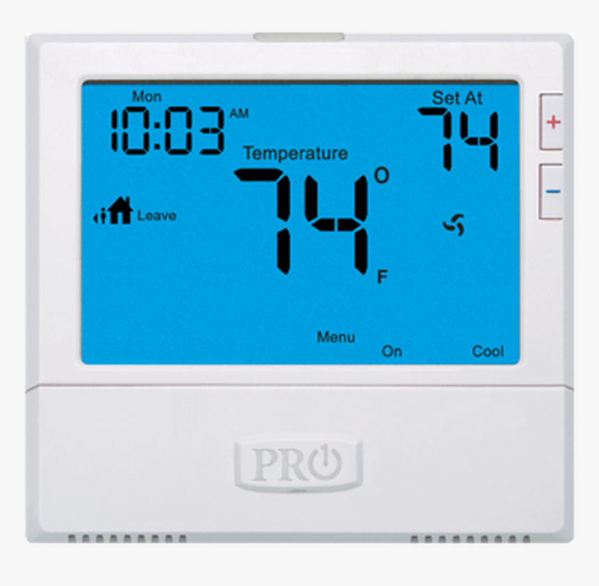 Pro1 T855s, Digital Programmable Thermostat - Large Display Thermostat, HD Png Download, Free Download