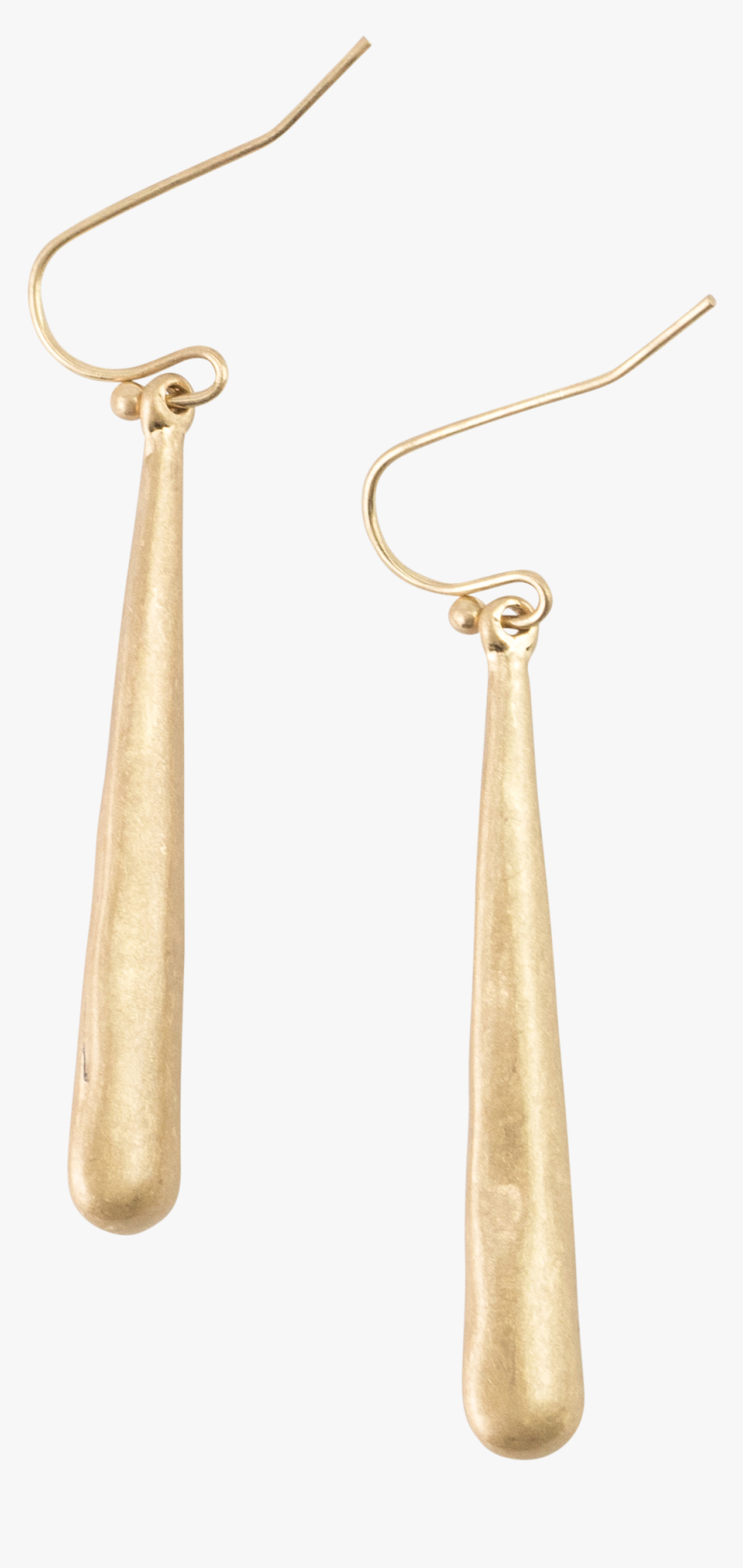 *long, Skinny Gold Teardrop Earrings - Earrings, HD Png Download, Free Download