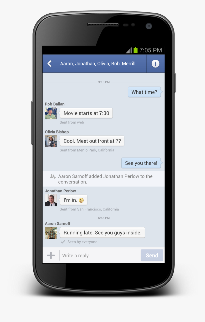 Android Facebook Friends List, HD Png Download, Free Download