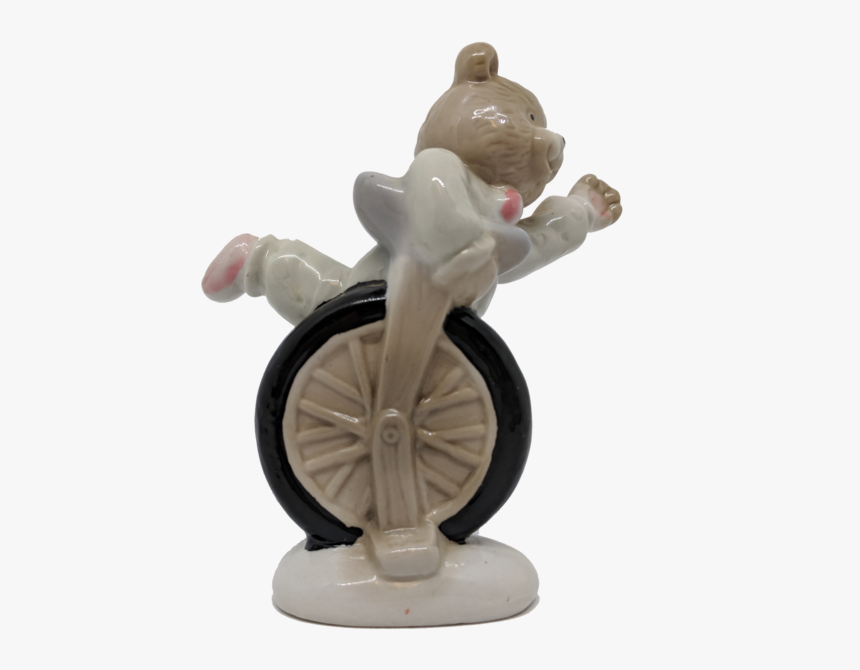 Porcelain Bear On A Unicycle - Figurine, HD Png Download, Free Download