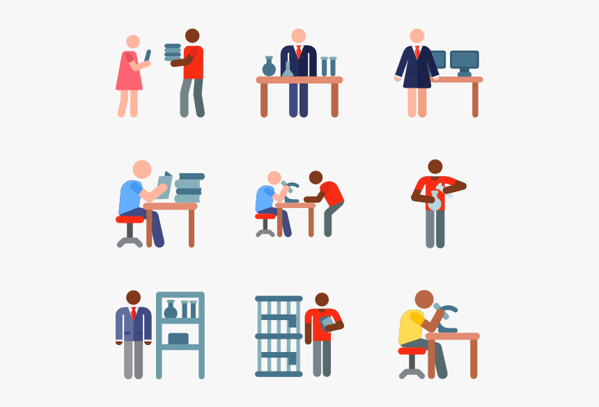 Laboratory People Icon Png, Transparent Png, Free Download