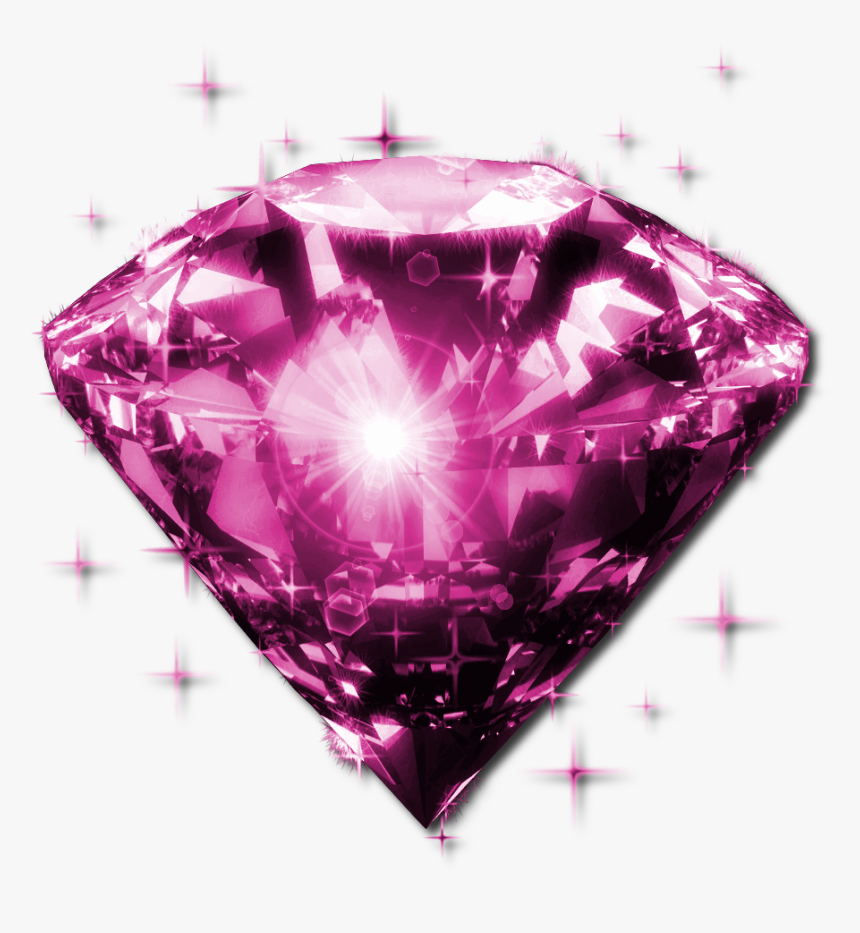 Hot Pink Diamonds Png , Png Download - Golden Diamond Transparent, Png Download, Free Download