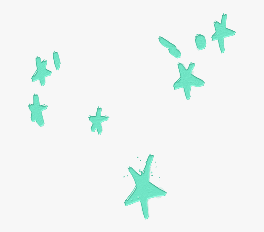 Stars Green Overlay Sticker - Star, HD Png Download - kindpng