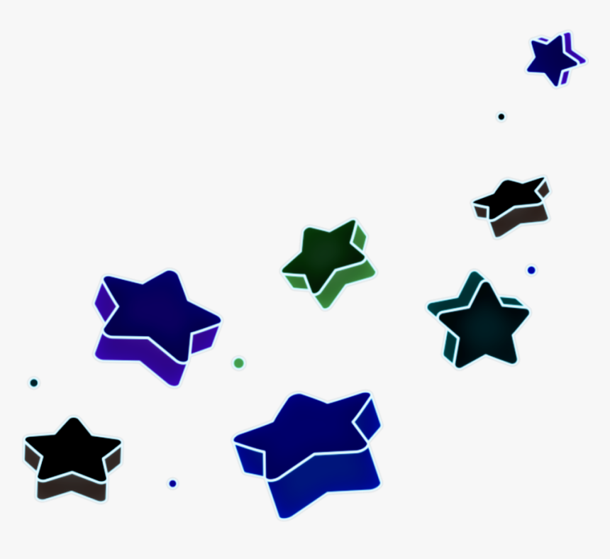 #stars #star #blue #green #3d #falling #shooting #shooting, HD Png Download, Free Download