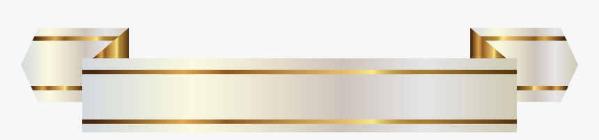 Rose Gold Banner Png - White And Gold Banner, Transparent Png, Free Download