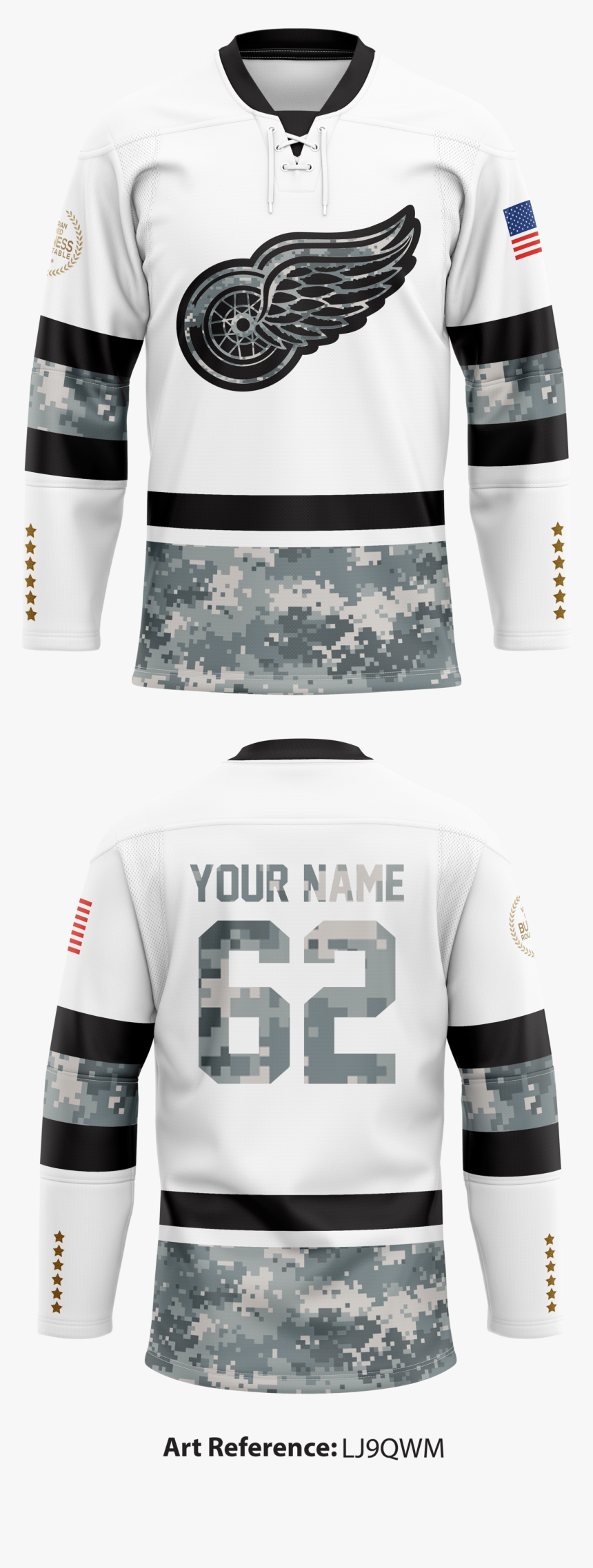 Veteran Owned Business Roundtable Hockey Jersey - Long-sleeved T-shirt, HD Png Download, Free Download