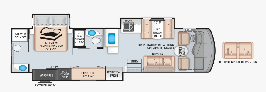 2020 Challenger 37ds Class A Motorhome - Recreational Vehicle, HD Png Download, Free Download