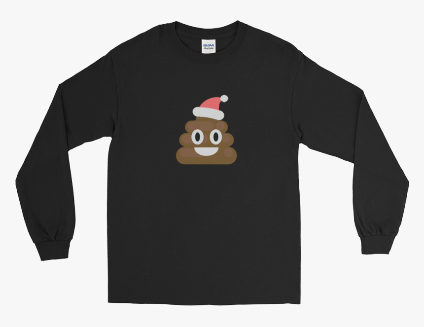 Joshuadtv Emoji Santa Long Sleeve T-shirt - T-shirt, HD Png Download, Free Download