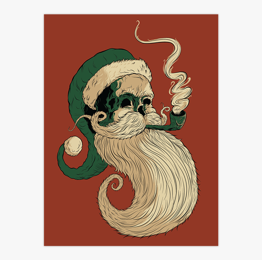 Nick Variant Red Screen Print - Santa Claus, HD Png Download, Free Download