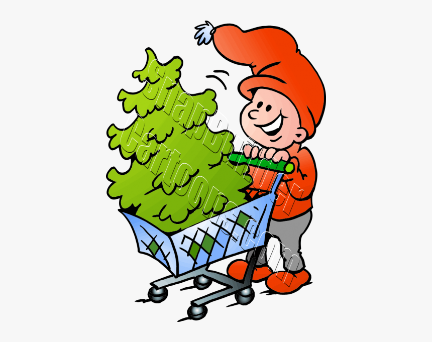 Christmas Elf Tree Shopping - Elf Shopping, HD Png Download, Free Download