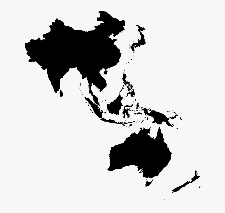 Background - Asia Pacific Map Outline, HD Png Download - kindpng