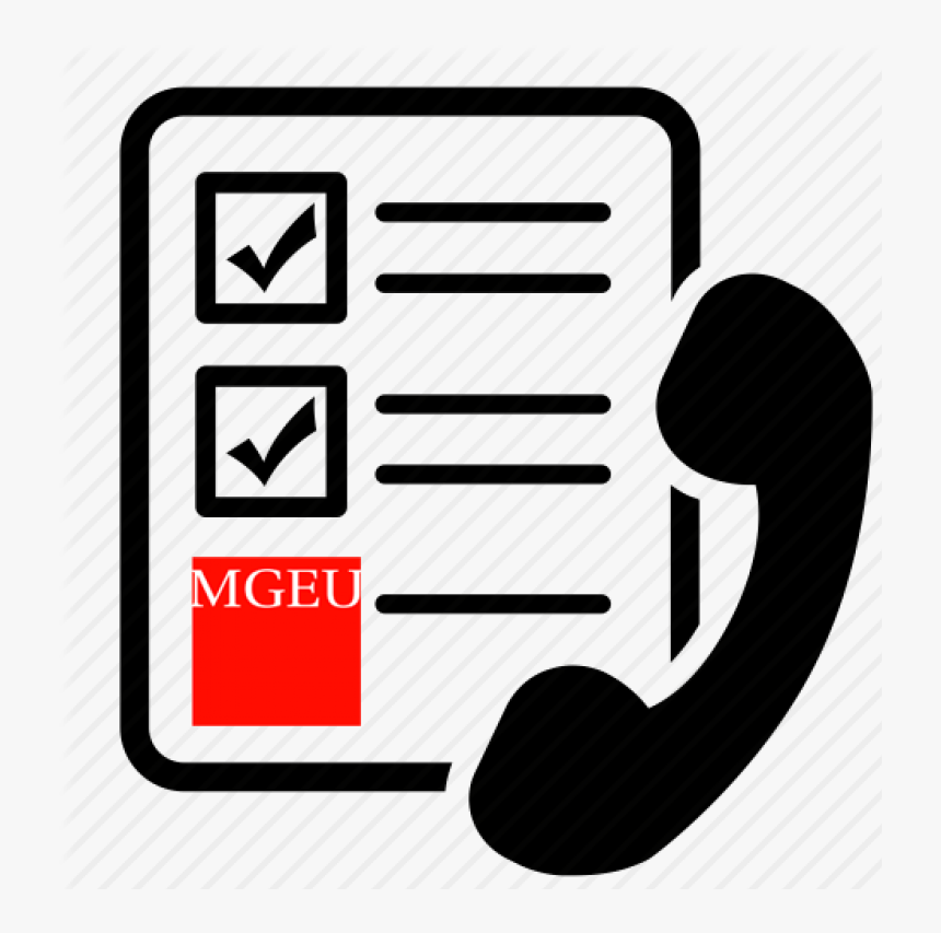 Mgeu Phone Survey Icon - Graphic Design, HD Png Download, Free Download