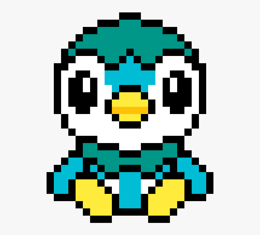 Pixel Art Pokemon Starter , Png Download - Piplup Pixel Art, Transparent Png, Free Download