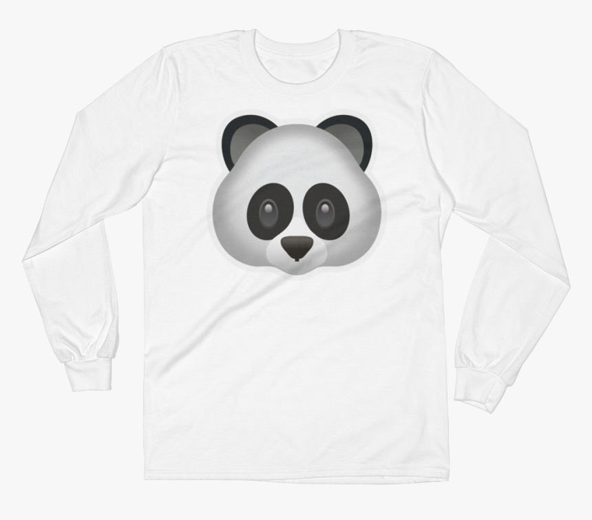 Men"s Emoji Long Sleeve T-shirt - Panda, HD Png Download, Free Download