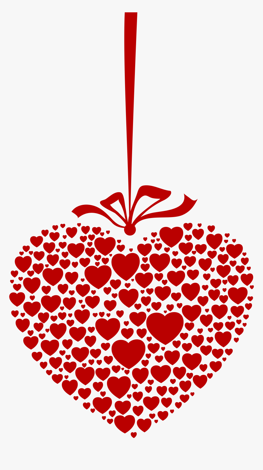 Hanging Heart Transparent Png Clip Art Image - Valentine Hearts Png, Png Download, Free Download