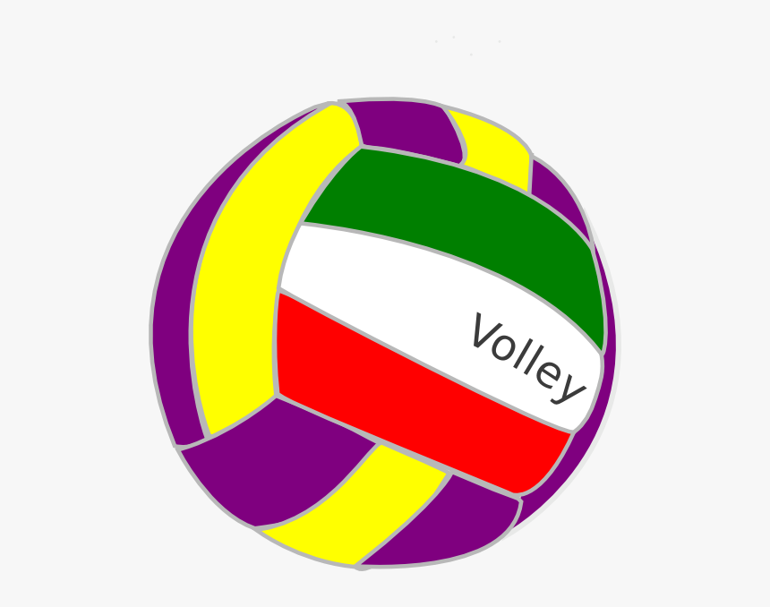 Download Colorful Volleyball Svg Clip Arts Colored Volleyball Clipart Hd Png Download Kindpng