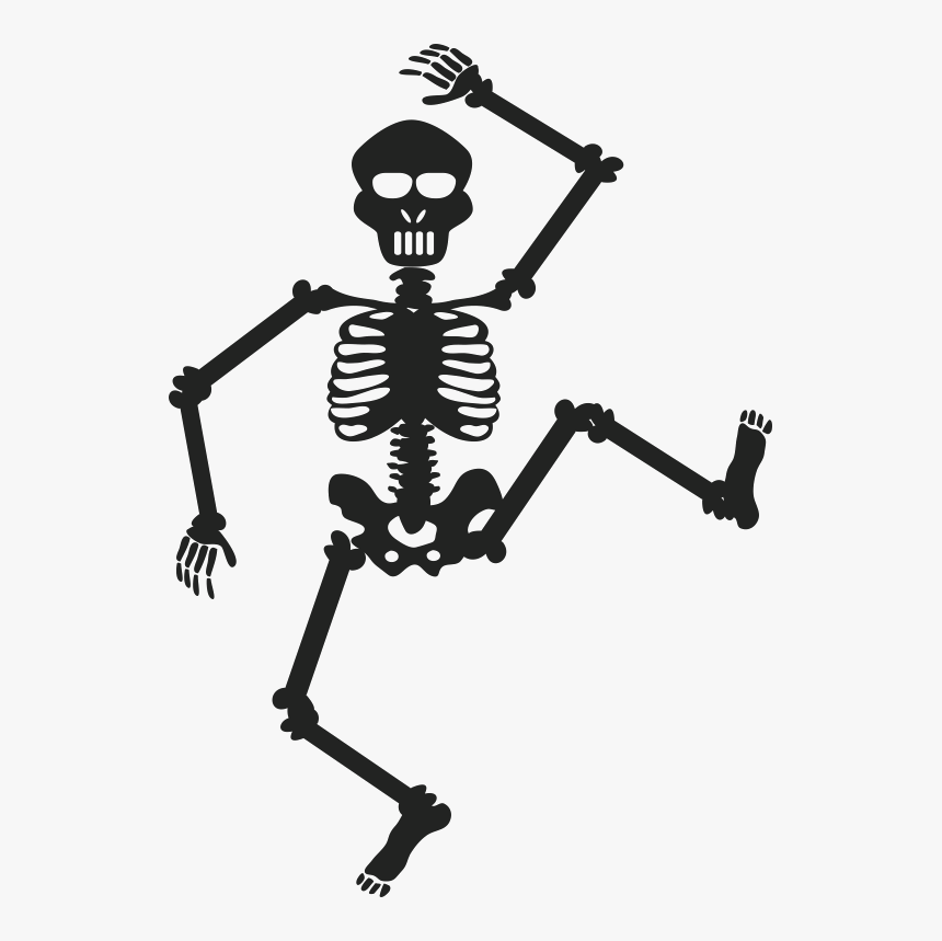 Dancing Transparent Skeleton Clipart, HD Png Download, Free Download