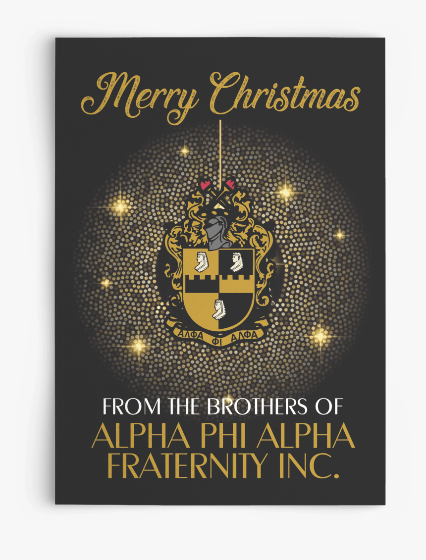 Alpha Phi Alpha Christmas Card - Alpha Phi Alpha Christmas, HD Png Download, Free Download