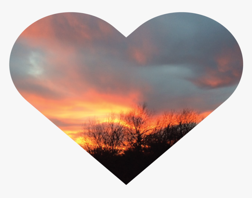 Sunset Heart - Heart, HD Png Download, Free Download