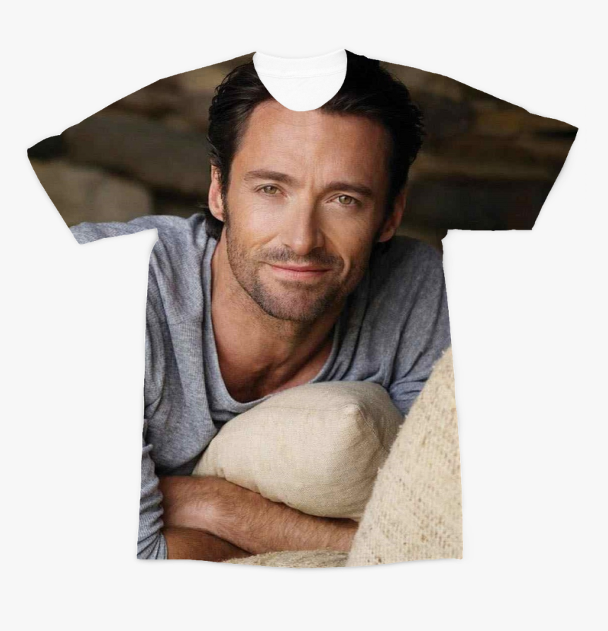 Hugh Jackman Smiling ﻿premium Sublimation Adult T-shirt"
 - Hugh Jackman T Shirt, HD Png Download, Free Download