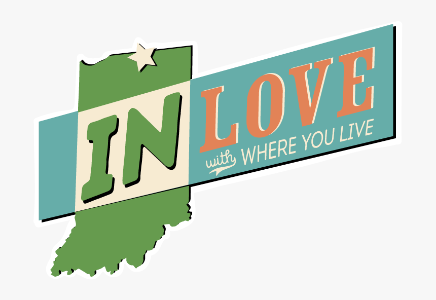 In Love With Indiana - Graphic Design, HD Png Download, Free Download