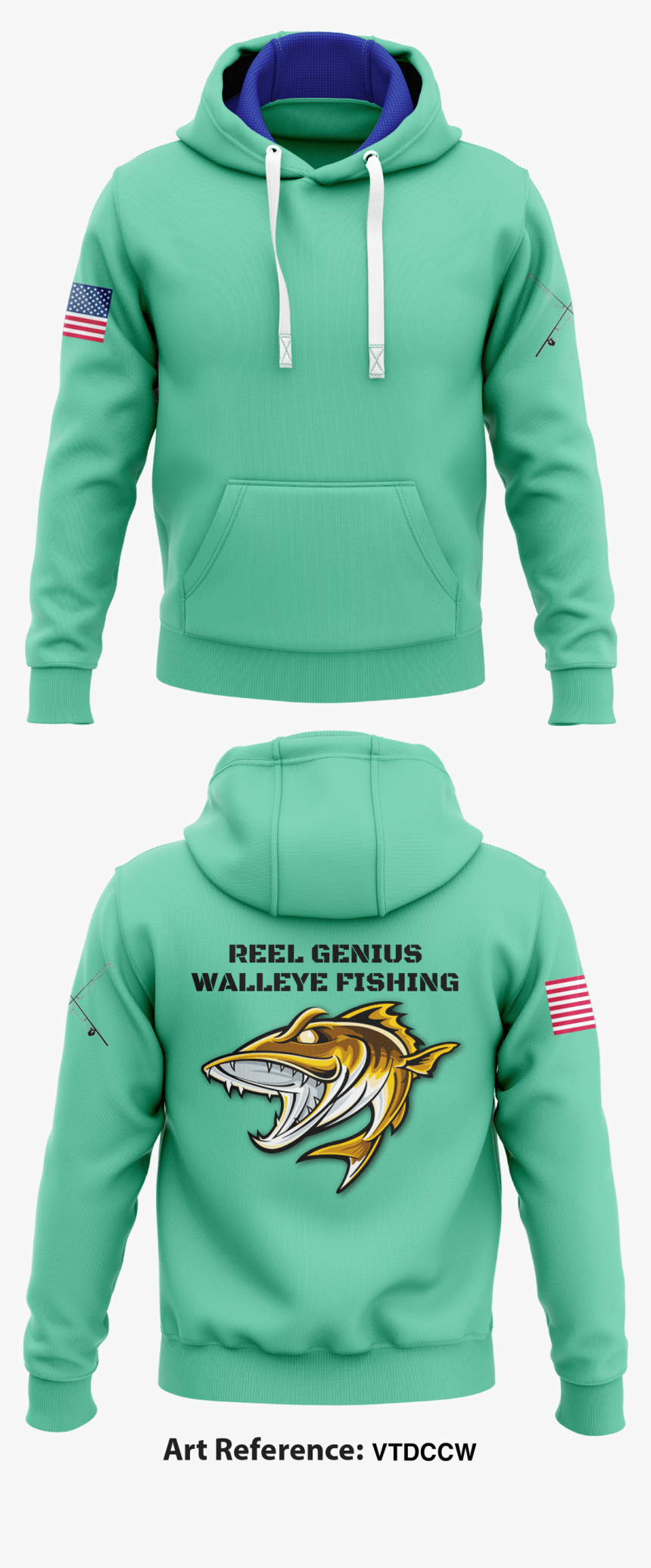 Reel Genius Walleye Fishing Hoodie - Cool Rams Hoodies, HD Png Download, Free Download