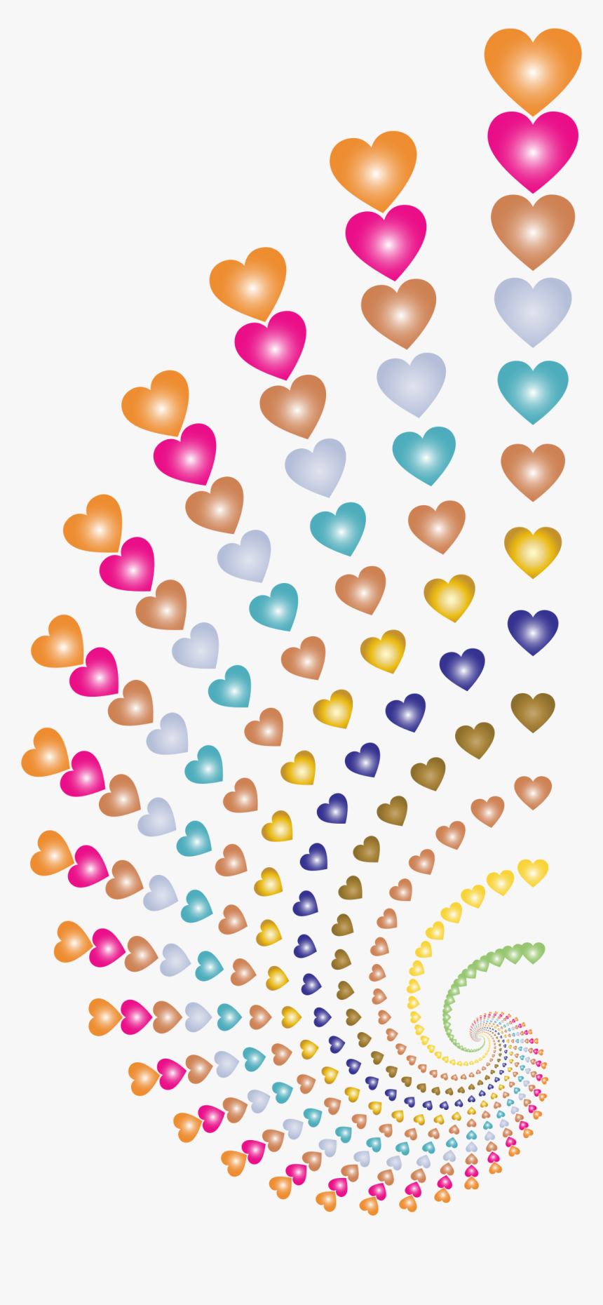 Heart, Png Swirl - Remolino De Corazones Png, Transparent Png, Free Download