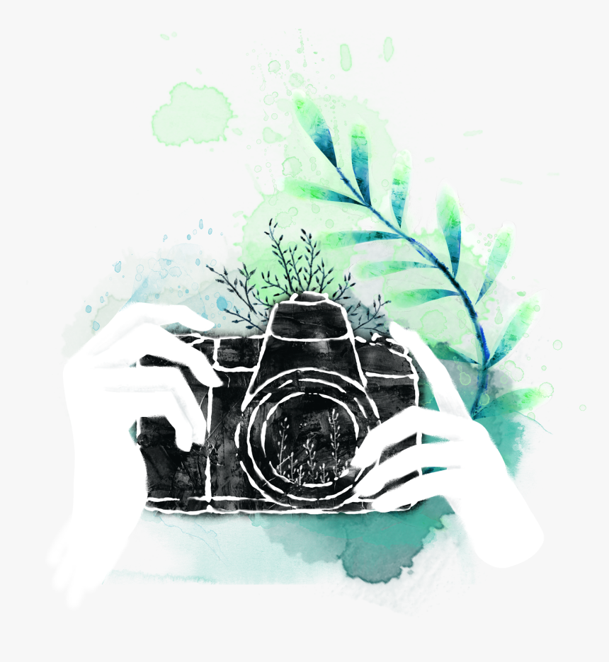 Water Color Camera Png - Camera Painting Png, Transparent Png, Free Download
