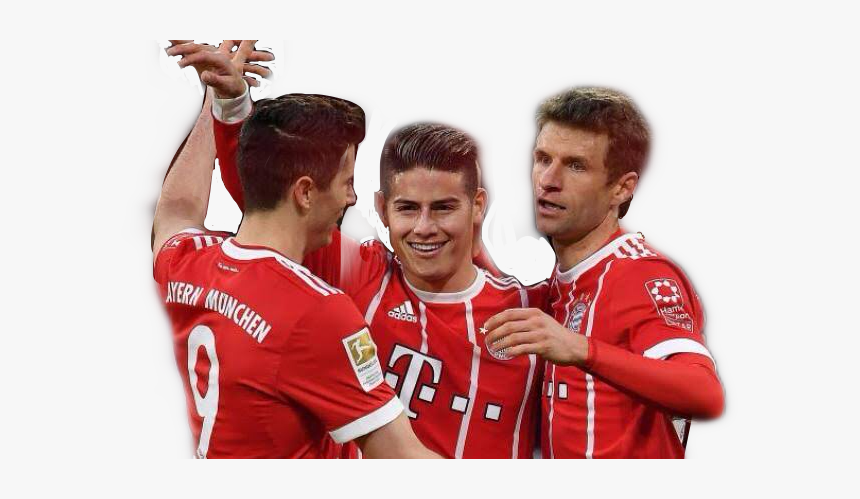 #fcbayern #jamesrodriguez #thomasmuller #robertlewandowski - Soccer Player, HD Png Download, Free Download