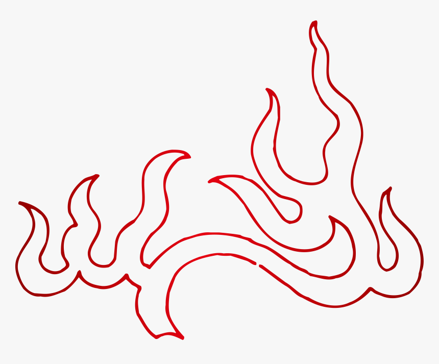 Transparent Fire Graphic Png - Flame Line Drawing Transparent, Png Download, Free Download