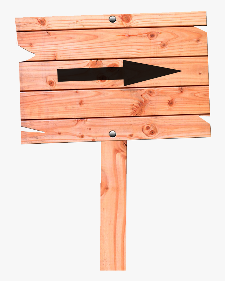 Sign With Arrow - Plank, HD Png Download, Free Download