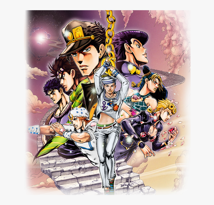 Jjba Jojosbizarreadventure Jojobros Teamjojo Jonathanjoestar Jojo All Jojos Poster Hd Png Download Kindpng