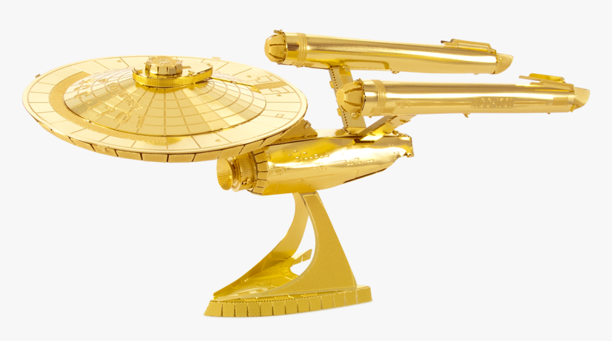 Gold Uss Enterprise Ncc-1701 - Uss Enterprise (ncc-1701), HD Png Download, Free Download