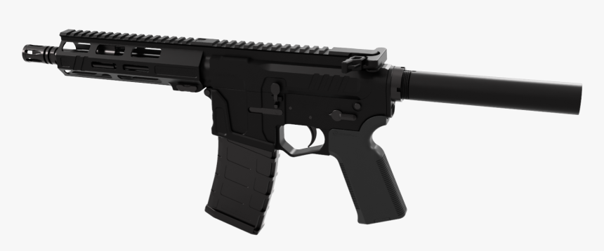 Pistol 300 Blackout Ar-15 - Black Skeletonized Ar 15, HD Png Download, Free Download