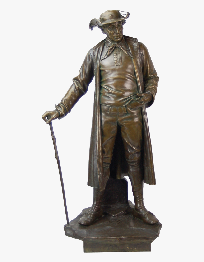 Full Top, - Man With Cane Statues, HD Png Download, Free Download