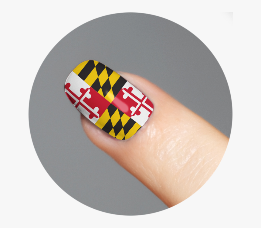 Maryland State Flag Nails, HD Png Download, Free Download