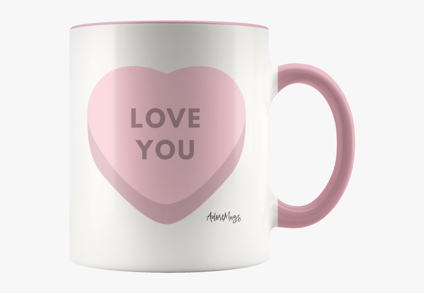 Love You Candy Hearts Mug - Coffee Cup, HD Png Download, Free Download