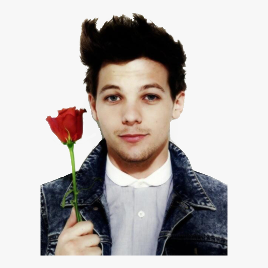 Louis Tomlinson Png - One Direction With Rose, Transparent Png, Free Download