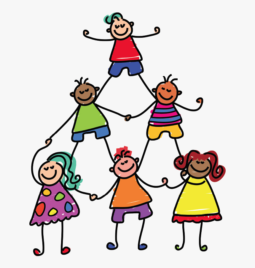 Warmth Clipart Happy Kid - Kids Teamwork Clipart, HD Png Download, Free Download