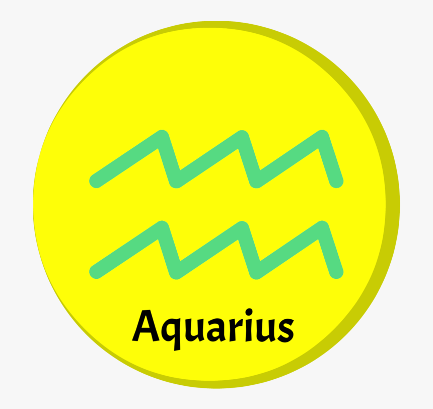 Aquarius Zodiac Sign - Circle, HD Png Download, Free Download