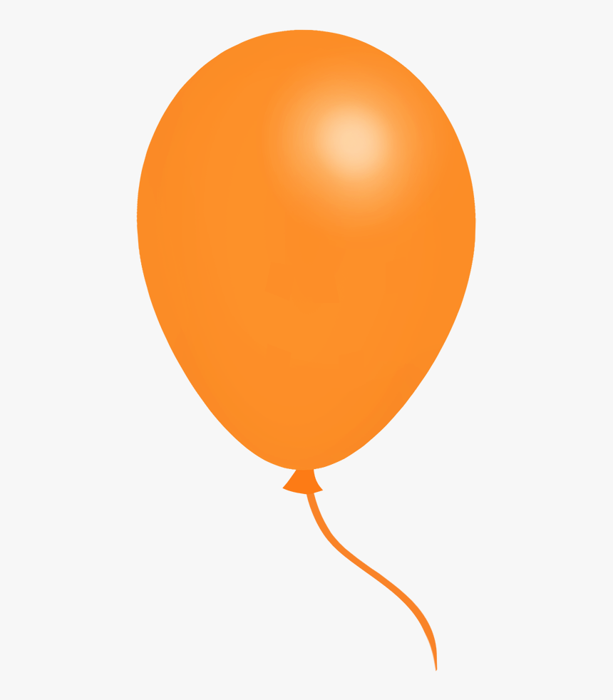 Orange Balloon Clipart - Blue Balloon Clipart, HD Png Download, Free Download