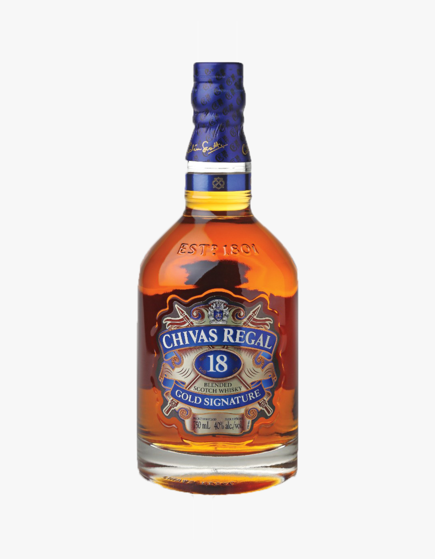 Chivas Regal Gold Signature 18 Year Old Blended Scotch - Chivas 18 Year Scotch, HD Png Download, Free Download