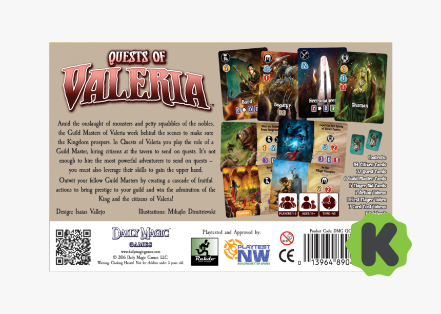 Qov Back Ksd - Quests Of Valeria Cards Back, HD Png Download, Free Download