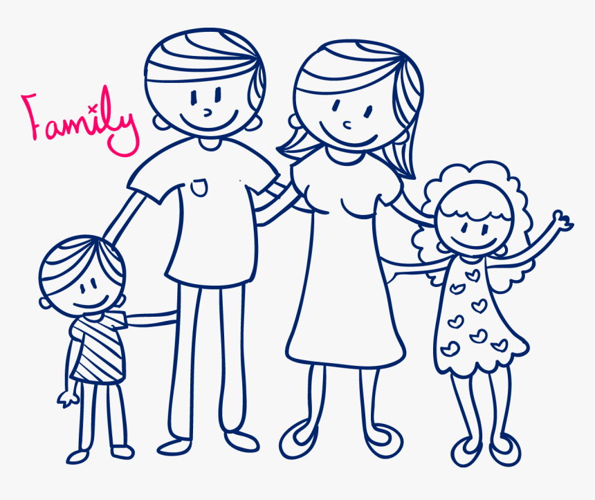 Sketch Of Child Drawing Family For Valentine Day Stock Photo Picture And  Royalty Free Image Image 17968877
