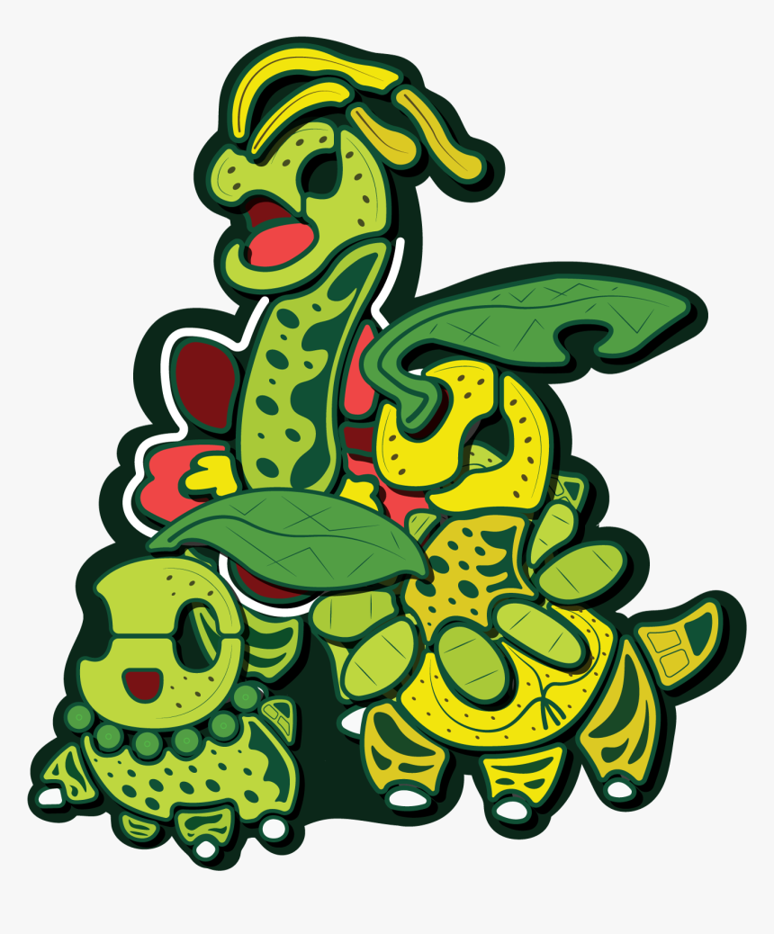 Chikorita-evolution - Cartoon, HD Png Download, Free Download